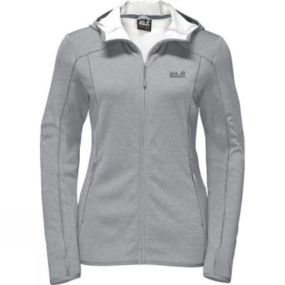 Chaquetas Jack Wolfskin DryNetic Hooded Mujer - Gris - Chile ZUJ798204